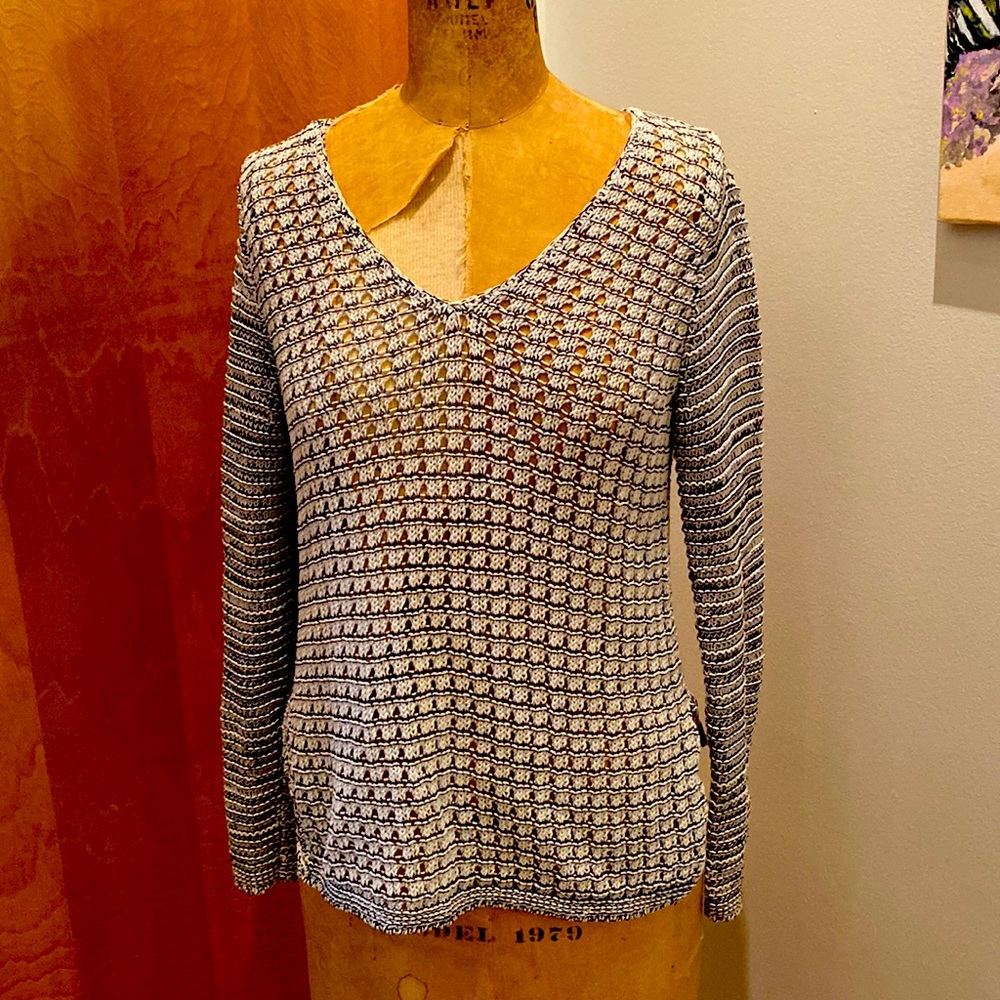 Helmet Lang open knit sweater